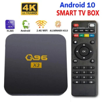 Q96 X3 Home Theater Smart TV Box Set Top Box Android 10 Allwinner H313 HDR 4K UHD 2.4G WiFi 8GB 128GB TV Box