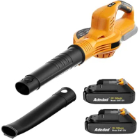 Cordless Leaf Blower with Two Batteries and Charger 150 MPH Lightweight Blowers for Lawn Care Battery Powered Leaf Blower