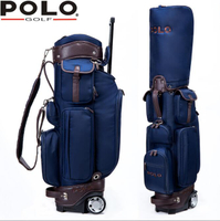 POLO新款高爾夫球包 男款高爾夫包輕便拉桿帶輪子高爾夫球袋 全館免運