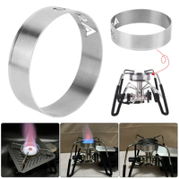 Gather Fire Windshield Gas Stove Burner Cover Windproof Wok Burner Ring Lightweight Stainless Steel for Soto 310 Stove