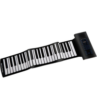 電子琴 美德威 手卷鋼琴88鍵硅膠加厚升級 折疊琴藍芽升級版