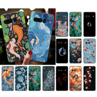 Koi Fish Phone Case For Google Pixel 8 7 Pro 7A 7 6A 6 Pro 5A 4A 3A Pixel 4 XL Pixel 5 6 4 3 3A XL