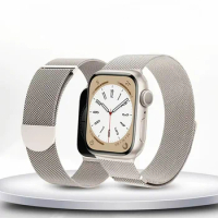 Applicable To Applewatch Apple Milanese Loopback Strap Iwatch7 S8 Metal Magnetic Strap Watch Band