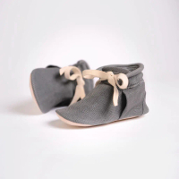 Baby Chukka Boots - Textured Charcoal (Sepatu Bayi PYOPP)