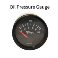 Oil Pressure Gauge VDO 12V 24V Generator Sparts Oil Pressure Gauge in Stock For Genset Diesel