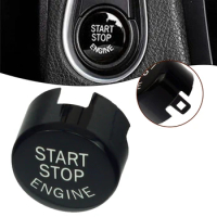 1pc Car Start Stop Button Cover Motor Parts For BMW For 1-7 Series F10 F12 F20 F22 F30 F31 F32 F25 For X1/X3/X4/X5/X6 Black