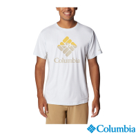 Columbia 哥倫比亞 男款-UPF50酷涼快排短袖上衣-白色 UAE91290WT / S23