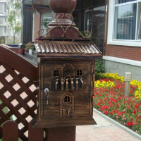 Postbox European-Style Villa Letterbox Outdoor Retro Wrought Iron Pastoral Newspaper Box Creative Letterbox Mailbox Special Offe