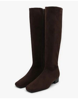 SAPPUN Divella Square Long Boots (3cm) - Sepatu Boots Wanita 38 BROWN