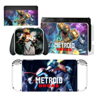 Metroid Dread Nintendoswitch Skin Cover Sticker Decal for Nintendo Switch OLED Console Joy-con Controller Dock Vinyl