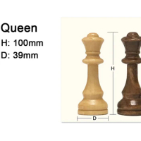 New Extra King Height 105mm Queen Height Wooden Chess Pieces Chess Game High Quality Chess Set Standard Chessmen PU Chessboard