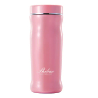【香港世寶SHIBAO】曲線陶瓷保溫杯-粉紅(300ml)(保溫瓶)