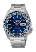 Seiko 精工 5 Sports SKX 運動風格汽油藍色「方格旗」特別版自動腕錶 SRPK65K1