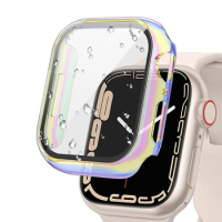 Glass+Case for Apple Watch Ultra 40mm 49mm 45mm 44mm 41mm Accessories PC Screen Protector Cover Iwatch Series 3/4/5/6/7/8/SE