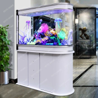 Bullet Fish Tank Aquarium Bottom Filter Partition Large Living Room Floor Household Small 1.2 M Fish Tank