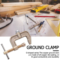 Copper 500A High Power Ground Earth Clamp Portable Electric Welder G-shaped Grounding Clamping Argon Arc Welding Accessories