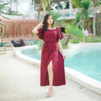 DB - Long Dress Kayara LD 120 [ Daster Wanita Kekinian - Bisa COD ] Dress Cantik Cringkle Airflow Ny
