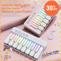 Di động Đèn cầu vồng Đồ chơi đàn piano mini cho trẻ em Tương tác Học tập cho người mới bắt đầu Bàn p
