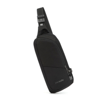 澳洲《Pacsafe》Vibe 150 | 防盜探險側背胸包 ( 2.5L )  SlingPack Black 亮黑色  60161130