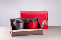 小雙罐 精製茶葉 禮盒( 雙紫芽山茶)贈高級手提袋