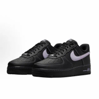 【NIKE 耐吉】Nike Air Force 1 Low 黑紫色 舒適百搭 防滑耐磨 低幫 板鞋 男鞋 女鞋 休閒鞋 HQ2037-001