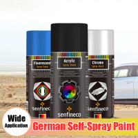 Chrome Plated TouchUp Pen for Woodwork with German SelfSpray Metal Paint in Black and White