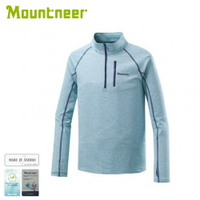 【Mountneer 山林 男 環保紗保暖上衣 《碧綠》】42P21/保暖長袖/保暖中層/登山