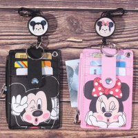 Disney Mickey Minnie hanging neck card holder card Stitch Cartoon ID card