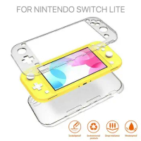 For Nintendo Switch Lite Transparent Clear Shockproof Protective Hard Case Cover