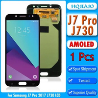 AMOLED LCD For Samsung J7 J730 Pro 2017 J730F J730FM Touch Screen Digitizer For J7 Pro 2017 LCD Display