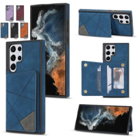 Magnetic Flip Cover Wallet Card Phone Case For Samsung Galaxy S23 Ultra S22 S21 S20+ A51 A71 A52 A12 A53 5G Leather Phone Cover