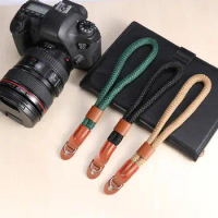 Handmade Nylon Digital Camera Wrist Hand Strap Grip Braided Wristband Lanyard for Canon Sony Leica Digital SLR DSLR Camera Belt