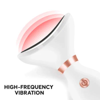 Neck Face Skin Rejuvenation Beauty Device LED Photon Vibration Lifting Firming Neck Wrinkle Removing Whitening Massager