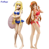 Judai Original FuRyu Anime SAO Sword Art Online Alicization Alice Zuberg Yuuki Asuna Swimsuit PVC Action Figure Model Doll Toys