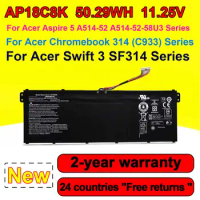 11.25V 50.29Wh AP18C8K AP18C4K Laptop Battery For Acer Aspire 5 A514-52 A514-52-58U3 Swift 3 SF314 42 Chromebook 314 Series