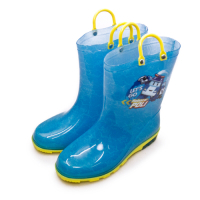 POLI波力 16cm-21cm 兒童雨鞋 高筒雨靴 台灣製造 藍黃 01606