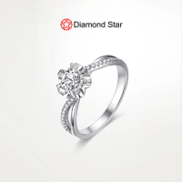 2024 New 14k 18k White Gold Lab Diamond Rings Wedding Engagement Marriage 0.5carat 1carat Diamond rings Lab grown diamond ring