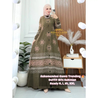 WINA CLOTH - Gamis Twill Rayon Gamis Simpel Elegant Mewah Gamis Terbaru 2026 Model Baru Gamis JUMBO 