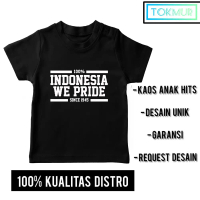 Baju Kaos Anak Indonesia We Pride Umur 3-12 Tahun Cotton Combad 30S Tokmur.Kids
