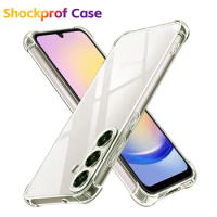 Soft Silicone Clear Phone Case For Samsung A25 A15 5G S24 Ultra S23 Plus A14 A24 A34 A32 A42 A52 A52S A05 A05S