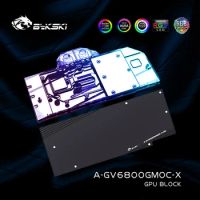 Bykski Graphics Card Water Block Compatible With GIGABYTE RX 6800 GAMING OC GPU Cooler RGB M/B SYNC A-GV6800GMOC-X