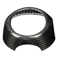 Real Carbon Fiber Steering Wheel Cover For MINI COOPER R55 R56 R57 R58 R60 R61 Sticker Parts Accessories