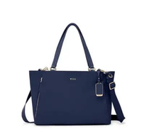 TUMI VOYAGEUR Valetta Medium Tote Bag - Tota Bag Wanita - Indigo / Light Gold