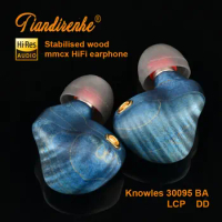 New Tiandirenhe -FS Stabilised wood bespoke models mmcx Flagship earphone LCP DD and Knowles 30095 BA For sony huawei mp3
