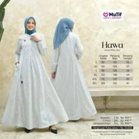 MUTIF Couple Mutif Adam Hawa Blue L Gamis