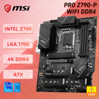 Used For LGA 1700 MSI PRO Z790-P WIFI DDR4 Motherboard Intel Z790 Mainboard Support Intel 12th 13th Processor CPU PCIE 5.0 128GB
