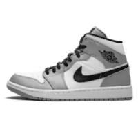AIR JORDAN 1 MID LIGHT SMOKE GREY