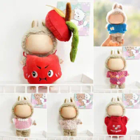 Handmade Doll Sweater Mini Cos Gift for Macaron Labubu Clothes Labubu Time To Chill Filled Labubu Sweater For 17cm Labubu Doll