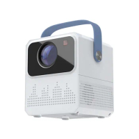 Mini WIFI Projector 4K HD Home Theater Media Player Auto-Focus Projector Outdoor Portable Smart Projector EU Plug