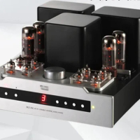 Latest upgrade version YAQIN 40W*2 MS-30L EL34 Push-Pull Tube Amplifier EL34 6J1 Lamp Integrated Amp with Remote